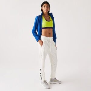 LACOSTE Women's Nautical Print Track Pants in Cream size 36/XS